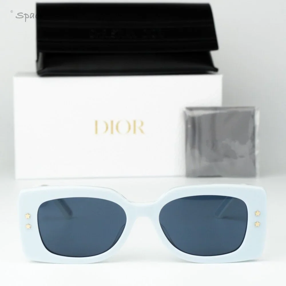Dior Men Sunglasses Blue White Blue Rectangle DIORPACIFIC S1U 80B0 BRAND NEW